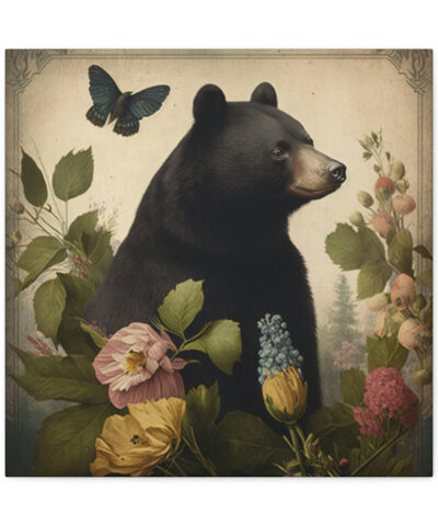 75767 140 400x480 - Black Bear Vintage Antique Retro Canvas Wall Art - This Art Print Makes the Perfect Gift for any Nature Lover. Decor You Can Love.