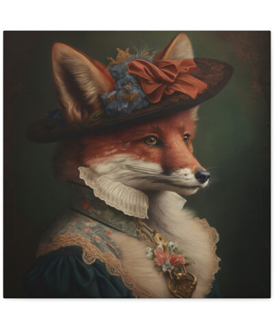 75767 168 400x480 - Victorian Lady Fox Vintage Antique Retro Canvas Wall Art - This Art Print Makes the Perfect Decor Gift for any Nature Lover.