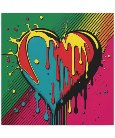 75767 182 400x480 - Pop Art Dripping Heart Vintage Antique Retro Canvas Wall Art - This Art Print Makes the Perfect Gift. Fit's just about any de