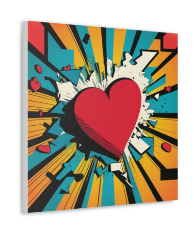 75767 197 400x480 - Pop Art Heart Vintage Antique Retro Canvas Wall Art - This 12"x12" Art Print Makes the Perfect Gift.
