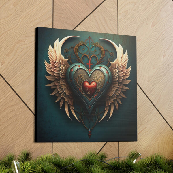 Tattoo Heart Vintage Antique Retro Canvas Wall Art – This Art Print Makes the Perfect Gift. Fit’s just about any decor.
