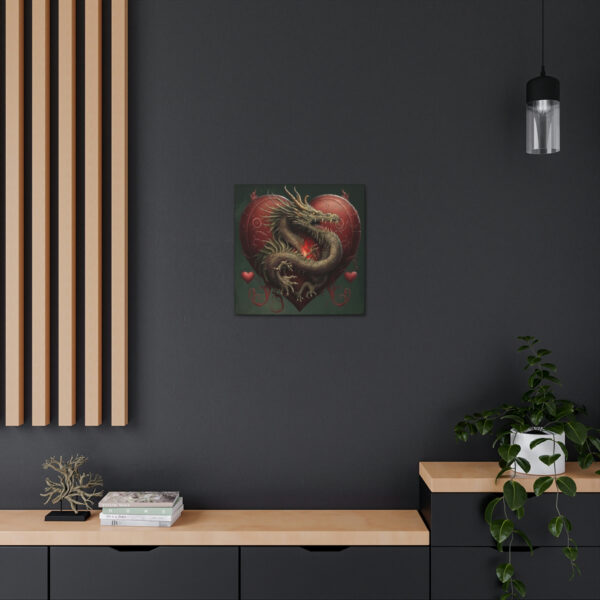 Dragon Heart Vintage Antique Retro Canvas Wall Art – This Art Print Makes the Perfect Gift. Fit’s just about any decor.
