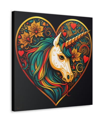 75767 239 400x480 - Unicorn Heart Vintage Antique Retro Canvas Wall Art - This Art Print Makes the Perfect Gift. Fit's just about any decor.
