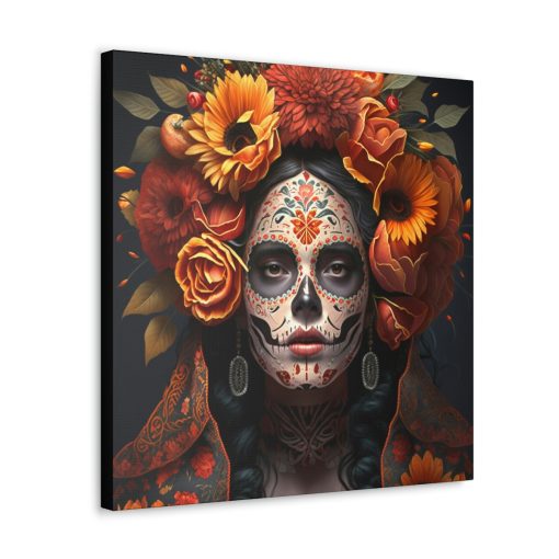 Day of the Dead Vintage Antique Retro Canvas Wall Art – This Art Print Makes the Perfect Gift. Fit’s just about any decor.