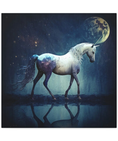 75767 259 400x480 - Whimsical Moon Unicorn Vintage Antique Retro Canvas Wall Art - This Art Print Makes the Perfect Gift. Fit's just about any decor.