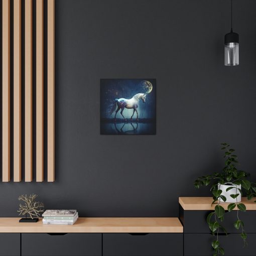 Whimsical Moon Unicorn Vintage Antique Retro Canvas Wall Art – This Art Print Makes the Perfect Gift. Fit’s just about any decor.