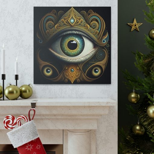 Third All-Seeing Eye Vintage Antique Retro Canvas Wall Art – This Art Print Makes the Perfect Gift. Fit’s just about any decor.