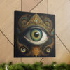 Third All-Seeing Eye Vintage Antique Retro Canvas Wall Art - This Art Print Makes the Perfect Gift. Fit's just about any decor.
