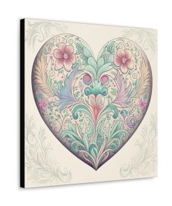 Hidden Dragon Heart Vintage Antique Retro Canvas Wall Art – This Art Print Makes the Perfect Gift. Fit’s just about any decor.