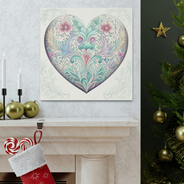 Hidden Dragon Heart Vintage Antique Retro Canvas Wall Art – This Art Print Makes the Perfect Gift. Fit’s just about any decor.
