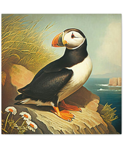 75767 302 400x480 - Puffin Vintage Antique Retro Canvas Wall Art - This Art Print Makes the Perfect Gift for any Nature Lover. Uplifting Decor.