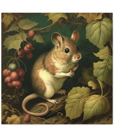 75767 49 400x480 - Field Mouse Vintage Antique Retro Canvas Wall Art - This Art Print Makes the Perfect Gift for any Nature Lover. Decor You Can L