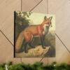 Red Fox Vintage Antique Retro Canvas Wall Art - This Art Print Makes the Perfect Gift for any Nature Lover. Decor You Can L