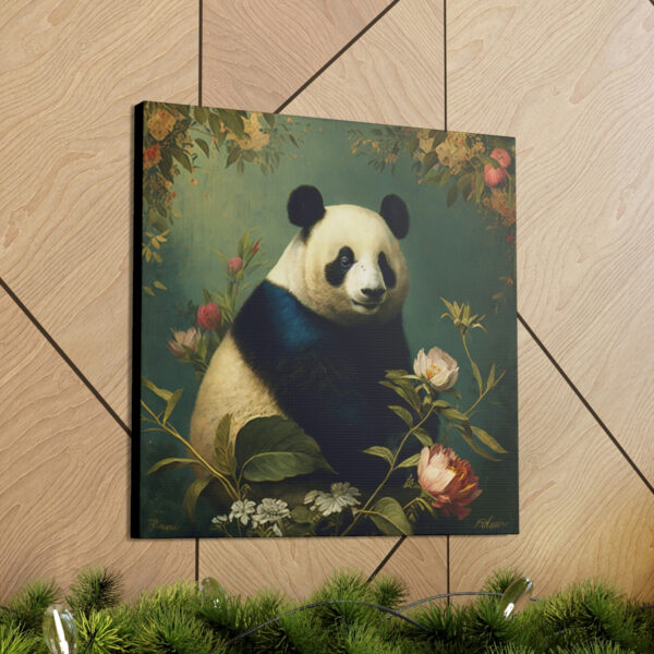 Panda Bear Vintage Antique Retro Canvas Wall Art – This Art Print Makes the Perfect Gift for any Nature Lover. Decor You Can L