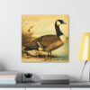 Canadian Goose Vintage Antique Retro Canvas Wall Art - This Art Print Makes the Perfect Gift for any Nature Lover. Decor You Can Love.