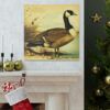 Canadian Goose Vintage Antique Retro Canvas Wall Art - This Art Print Makes the Perfect Gift for any Nature Lover. Decor You Can Love.