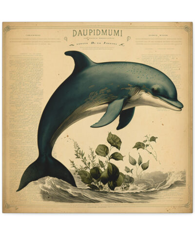 75767 98 400x480 - Dolphin Vintage Antique Retro Canvas Wall Art - This Art Print Makes the Perfect Gift for any Nature Lover. Decor You Can Lov