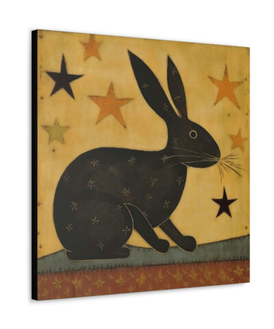 75773 36 400x480 - Rustic Folk Rabbit Canvas Gallery Wraps - Perfect Gift for Your Country Farm Friends