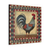 Rustic Folk Rooster Design Canvas Gallery Wraps - Perfect Gift for Your Country Farm Friends