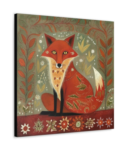 75773 57 400x480 - Rustic Folk Art Red Fox Design Canvas Gallery Wraps - Perfect Gift for Your Country Farm Friends