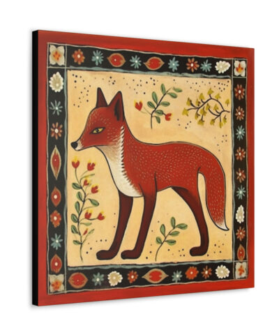 75773 92 400x480 - Rustic Folk Art Red Fox Canvas Gallery Wraps - Perfect Gift for Your Country Farm Friends
