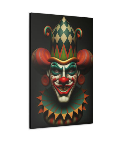 Evil Crazy Insane Spooky Clowns – Mr. Terrifier the Clown from Hell Canvas Gallery Wraps