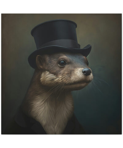75778 7 400x480 - Otter Portrait Vintage Antique Retro Canvas Wall Art - This Art Print Makes the Perfect Gift for any Nature Lover. Decor.