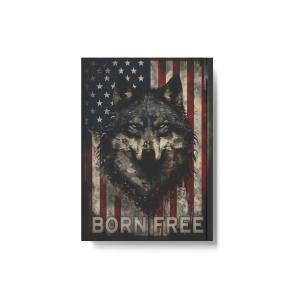 Wolf Inspirational Quotes – Born Free – Hard Backed Journal