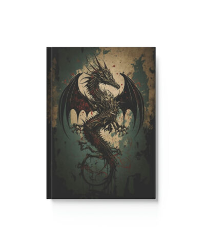 76903 1045 400x480 - Grunge Dragon Hard Backed Journal