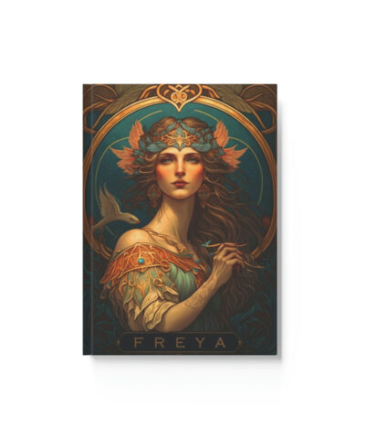 76903 127 400x480 - Freya the Goddess Notebook - Art Nouveau - Hard Backed Journal