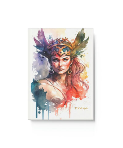 76903 134 400x480 - Freya the Goddess Notebook - Watercolor Portrait - Hard Backed Journal