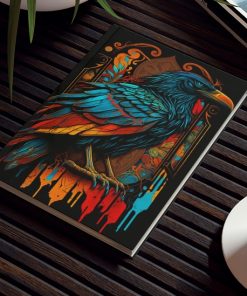 Raven Notebook -Acrylic Paint – Hard Backed Journal