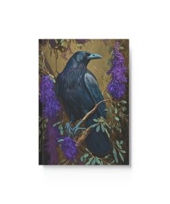 Raven Notebook – Purple Raven – Hard Backed Journal