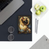 Siamese Cat Notebook - Stained Glass Window - Cat Inspirations - Hard Backed Journal