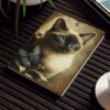 Siamese Cat Notebook – Stained Glass Window – Cat Inspirations – Hard Backed Journal