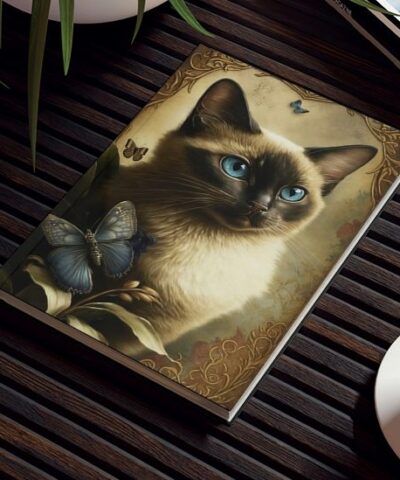 76903 210 e1679737441515 400x480 - Siamese Cat Notebook - Vintage - Cat Inspirations - Hard Backed Journal