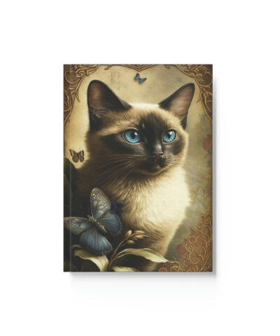 76903 211 400x480 - Siamese Cat Notebook - Vintage - Cat Inspirations - Hard Backed Journal