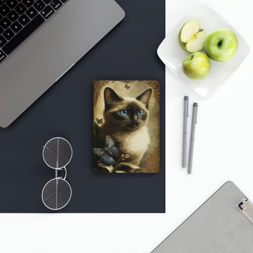Siamese Cat Notebook – Vintage – Cat Inspirations – Hard Backed Journal