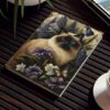 Siamese Cat Notebook – Watercolor – Cat Inspirations – Hard Backed Journal