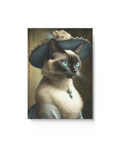 76903 260 400x480 - Siamese Cat Notebook - Buttons New Bonnet - Cat Inspirations - Hard Backed Journal