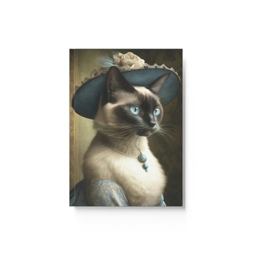 Siamese Cat Notebook – Buttons New Bonnet – Cat Inspirations – Hard Backed Journal
