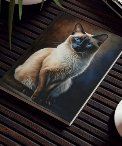 76903 266 e1679737755532 400x480 - Siamese Cat Notebook - The Portrait - Cat Inspirations - Hard Backed Journal