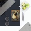 Siamese Cat Notebook - Mandala - Cat Inspirations - Hard Backed Journal