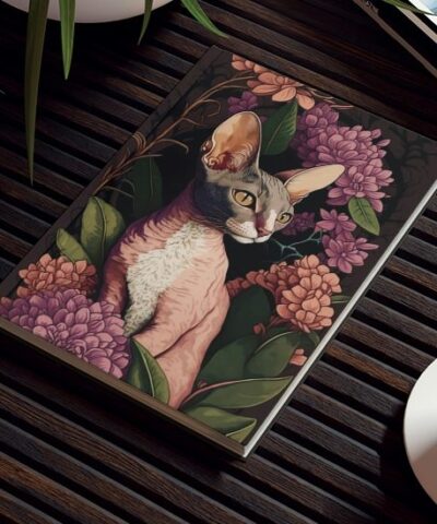 76903 338 e1679738100552 400x480 - Cornish Rex Notebook - Garden Morning - Cat Inspirations - Hard Backed Journal