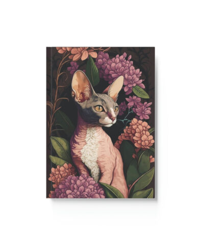 76903 339 400x480 - Cornish Rex Notebook - Garden Morning - Cat Inspirations - Hard Backed Journal