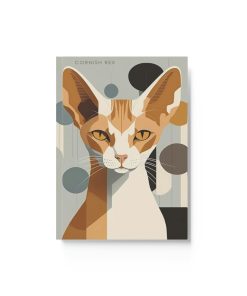 Cornish Rex Notebook – 50’s Motif – Cat Inspirations – Hard Backed Journal