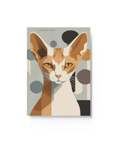 76903 346 400x480 - Cornish Rex Notebook - 50's Motif - Cat Inspirations - Hard Backed Journal