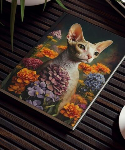 76903 359 e1679742585619 400x480 - Cornish Rex Notebook - Emily in the Garden - Cat Inspirations - Hard Backed Journal
