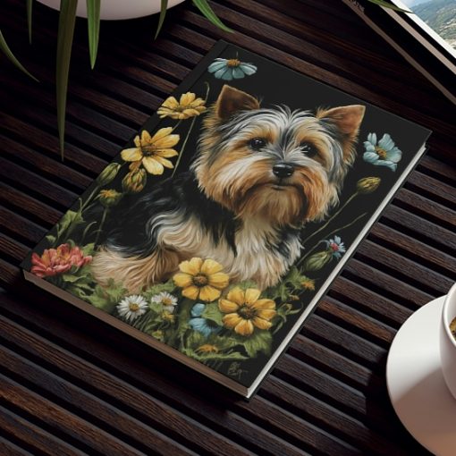 Biewer Terrier Notebook – Garden Portrait – Biewer Terrier Inspirations – Hard Backed Journal