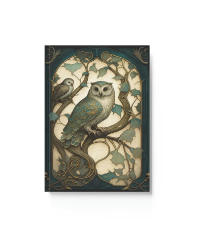 Owl Inspirations – Turquois Owl – Hard Backed Journal